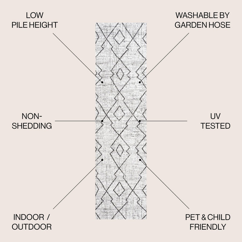 Carwa Tribal Diamond Trellis Indoor/outdoor Area Rug