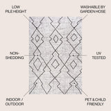 Carwa Tribal Diamond Trellis Indoor/outdoor Area Rug
