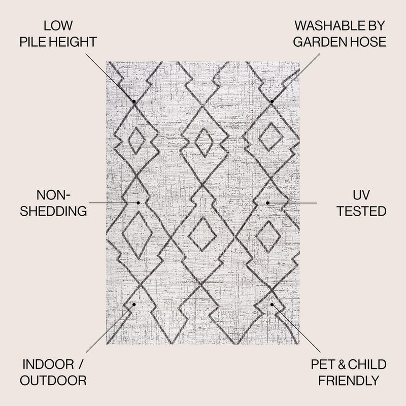 Carwa Tribal Diamond Trellis Indoor/outdoor Area Rug