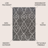 Carwa Tribal Diamond Trellis Indoor/outdoor Area Rug