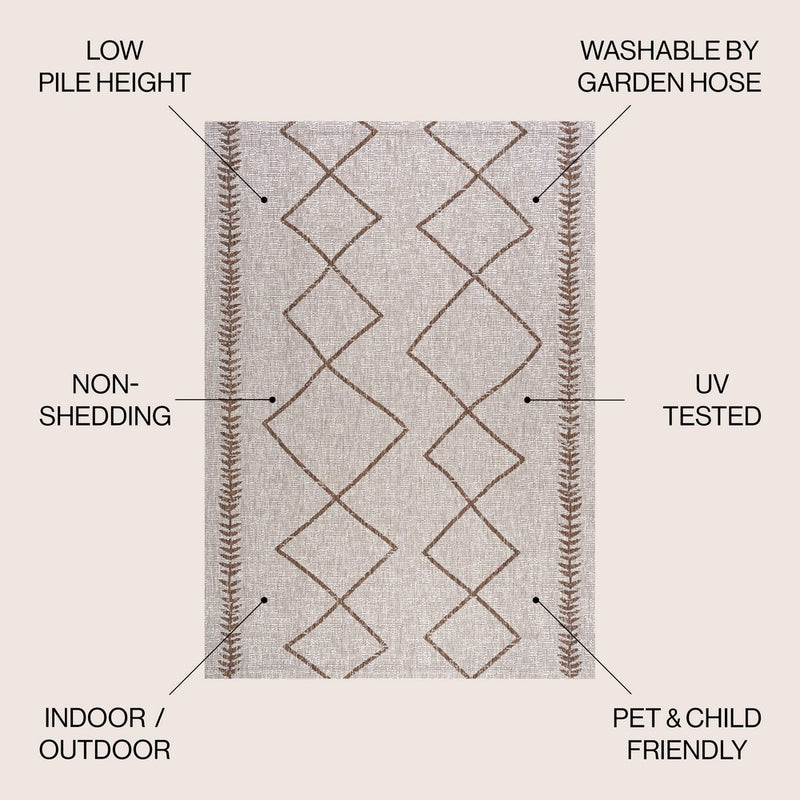 Derya Tribal Diamond Trellis Indoor/outdoor Area Rug