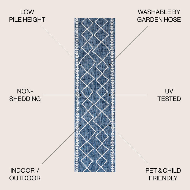 Derya Tribal Diamond Trellis Indoor/outdoor Area Rug