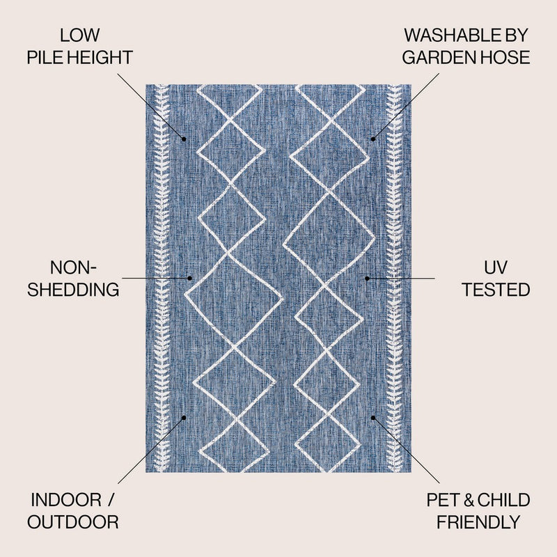 Derya Tribal Diamond Trellis Indoor/outdoor Area Rug