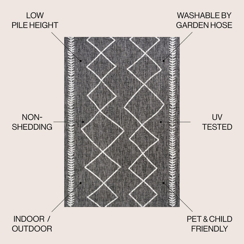 Derya Tribal Diamond Trellis Indoor/outdoor Area Rug