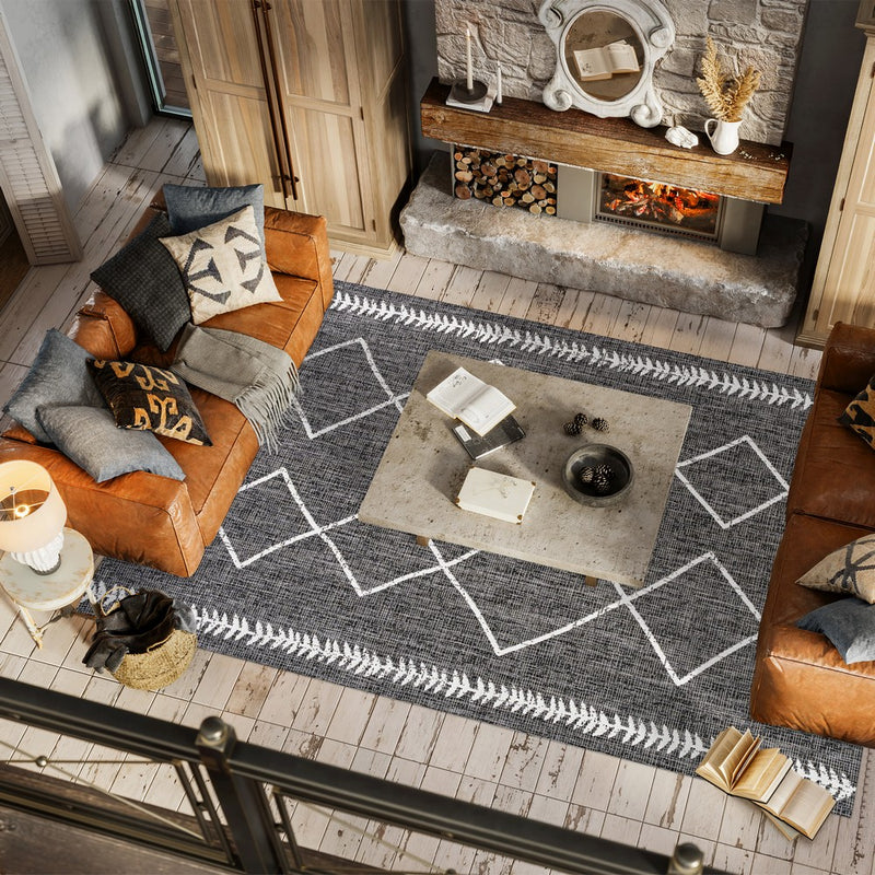 Derya Tribal Diamond Trellis Indoor/outdoor Area Rug
