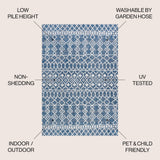 Kafel Tribal Bohemian Indoor/outdoor Area Rug