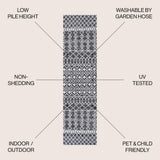 Kafel Tribal Bohemian Indoor/outdoor Area Rug