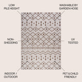 Nokat Tribal Bohemian Indoor/outdoor Area Rug