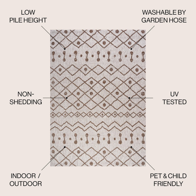 Nokat Tribal Bohemian Indoor/outdoor Area Rug