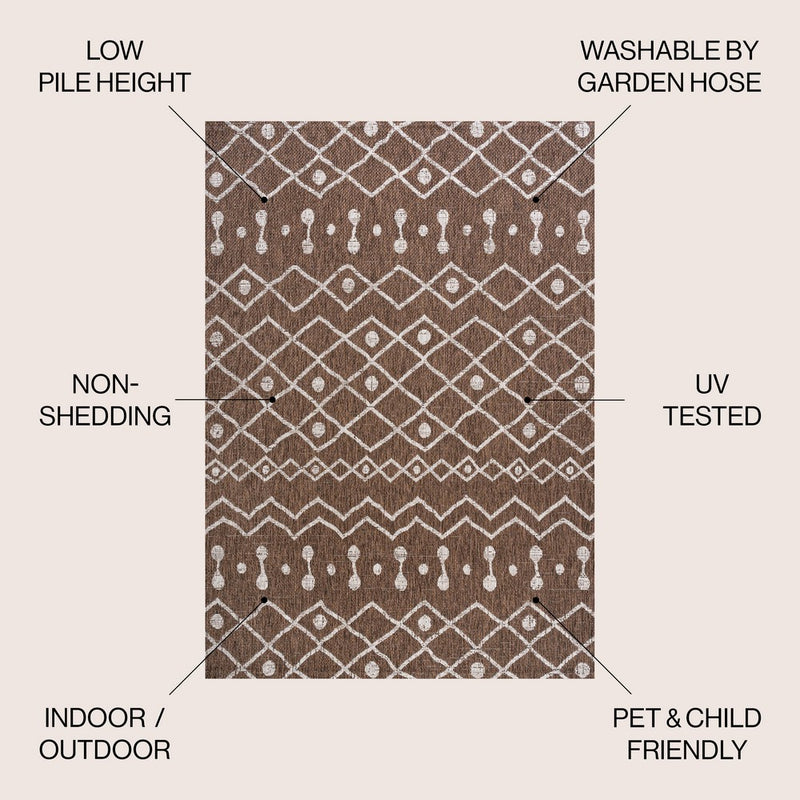 Nokat Tribal Bohemian Indoor/outdoor Area Rug