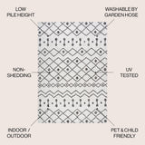 Nokat Tribal Bohemian Indoor/outdoor Area Rug