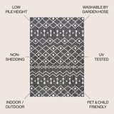Nokat Tribal Bohemian Indoor/outdoor Area Rug
