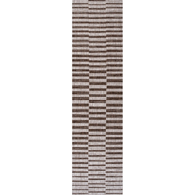 Sukie Modern Offset Stripe Indoor/outdoor Area Rug