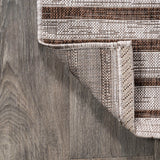 Sukie Modern Offset Stripe Indoor/outdoor Area Rug