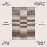 Sukie Modern Offset Stripe Indoor/outdoor Area Rug