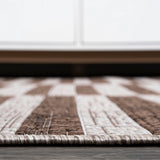 Sukie Modern Offset Stripe Indoor/outdoor Area Rug
