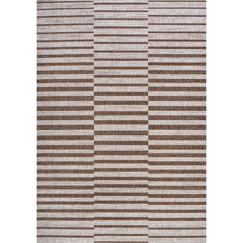 Sukie Modern Offset Stripe Indoor/outdoor Area Rug