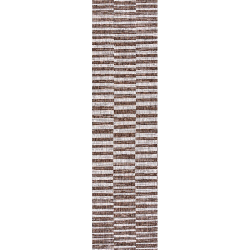 Sukie Modern Offset Stripe Indoor/outdoor Area Rug