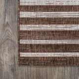 Sukie Modern Offset Stripe Indoor/outdoor Area Rug