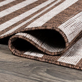 Sukie Modern Offset Stripe Indoor/outdoor Area Rug