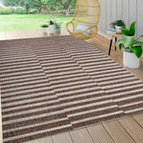 Sukie Modern Offset Stripe Indoor/outdoor Area Rug