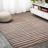 Sukie Modern Offset Stripe Indoor/outdoor Area Rug