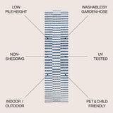 Sukie Modern Offset Stripe Indoor/outdoor Area Rug