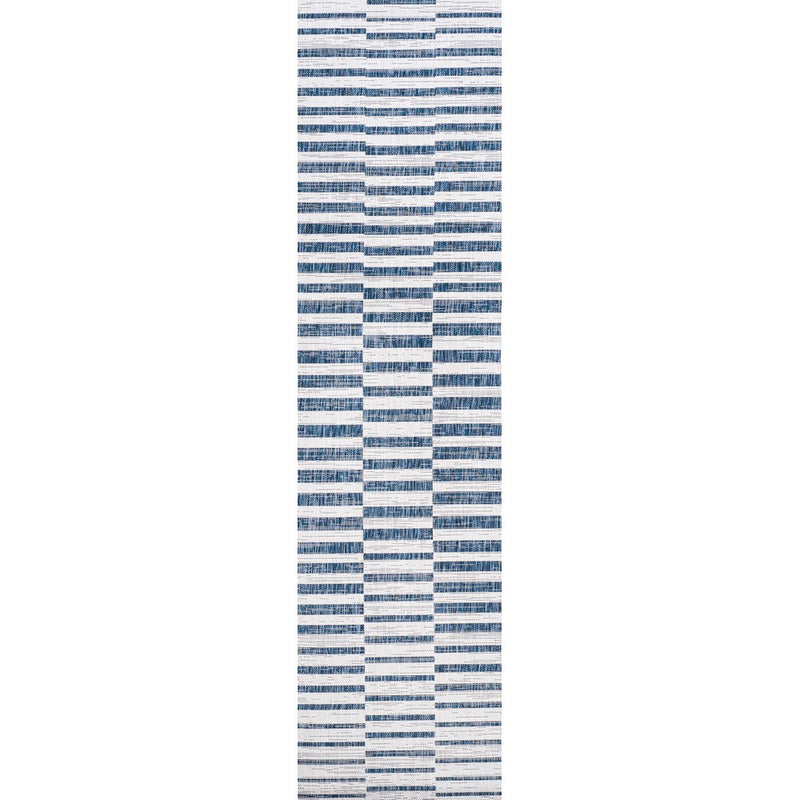 Sukie Modern Offset Stripe Indoor/outdoor Area Rug