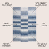 Sukie Modern Offset Stripe Indoor/outdoor Area Rug