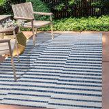 Sukie Modern Offset Stripe Indoor/outdoor Area Rug