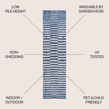 Sukie Modern Offset Stripe Indoor/outdoor Area Rug