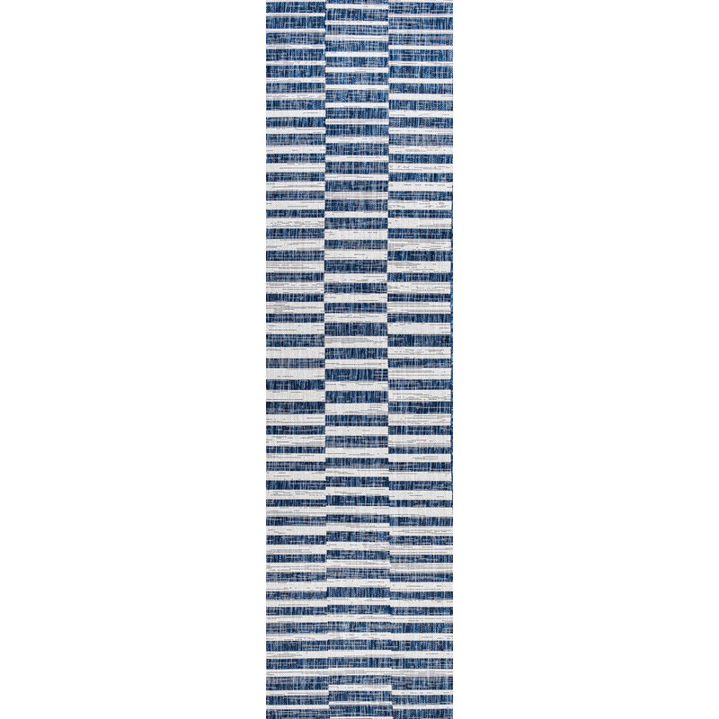 Sukie Modern Offset Stripe Indoor/outdoor Area Rug