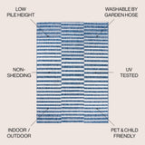 Sukie Modern Offset Stripe Indoor/outdoor Area Rug