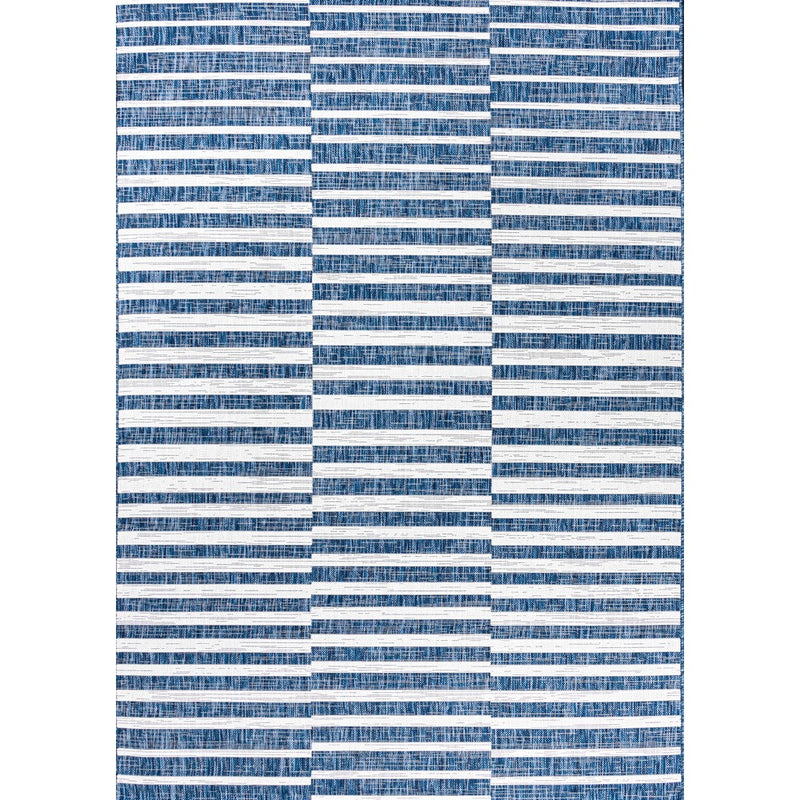 Sukie Modern Offset Stripe Indoor/outdoor Area Rug