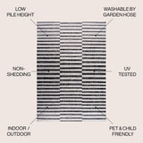 Sukie Modern Offset Stripe Indoor/outdoor Area Rug