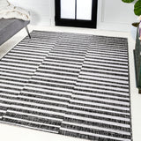 Sukie Modern Offset Stripe Indoor/outdoor Area Rug