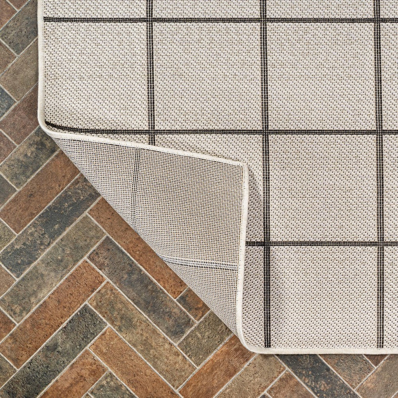 Grid Modern Squares Indoor/outdoor Area Rug