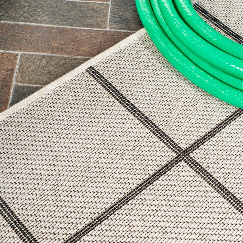 Grid Modern Squares Indoor/outdoor Area Rug