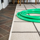 Grid Modern Squares Indoor/outdoor Area Rug