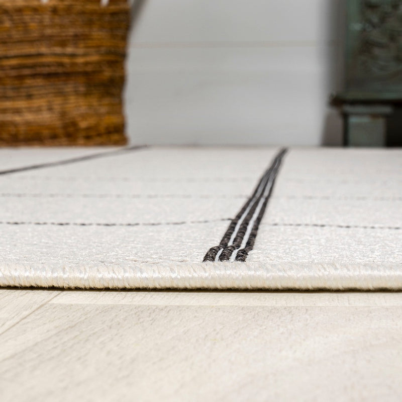 Grid Modern Squares Indoor/outdoor Area Rug