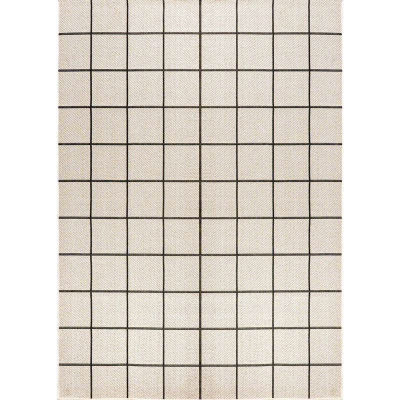 Grid Modern Squares Indoor/outdoor Area Rug