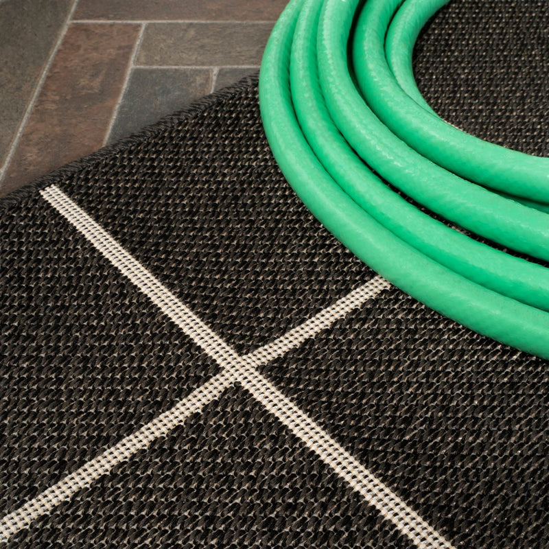 Grid Modern Squares Indoor/outdoor Area Rug