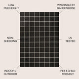 Grid Modern Squares Indoor/outdoor Area Rug