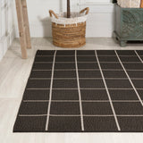 Grid Modern Squares Indoor/outdoor Area Rug