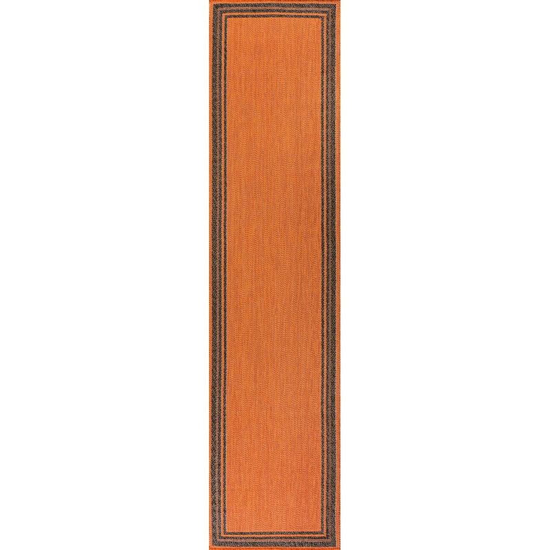 James Modern Border Stripe Indoor/outdoor Area Rug