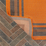 James Modern Border Stripe Indoor/outdoor Area Rug