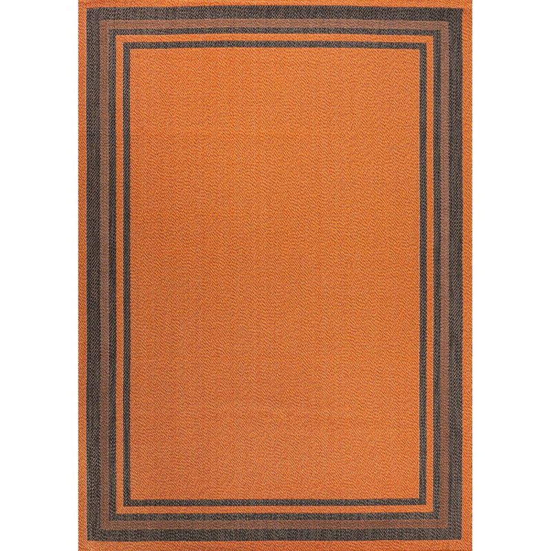 James Modern Border Stripe Indoor/outdoor Area Rug