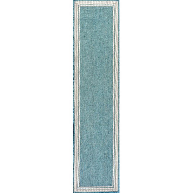 James Modern Border Stripe Indoor/outdoor Area Rug