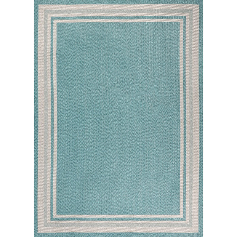 James Modern Border Stripe Indoor/outdoor Area Rug