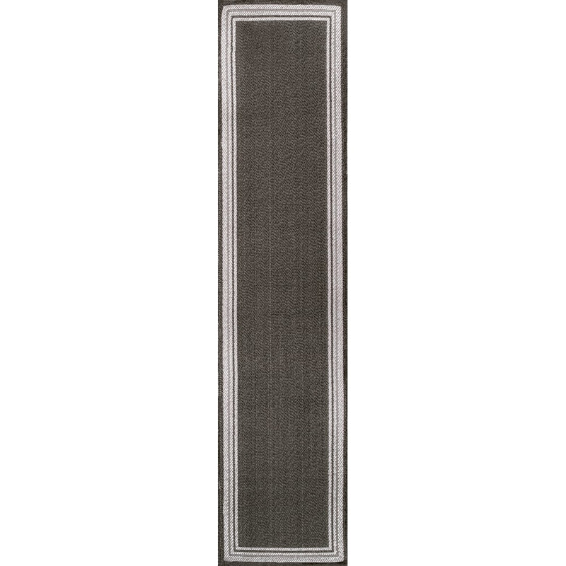 James Modern Border Stripe Indoor/outdoor Area Rug